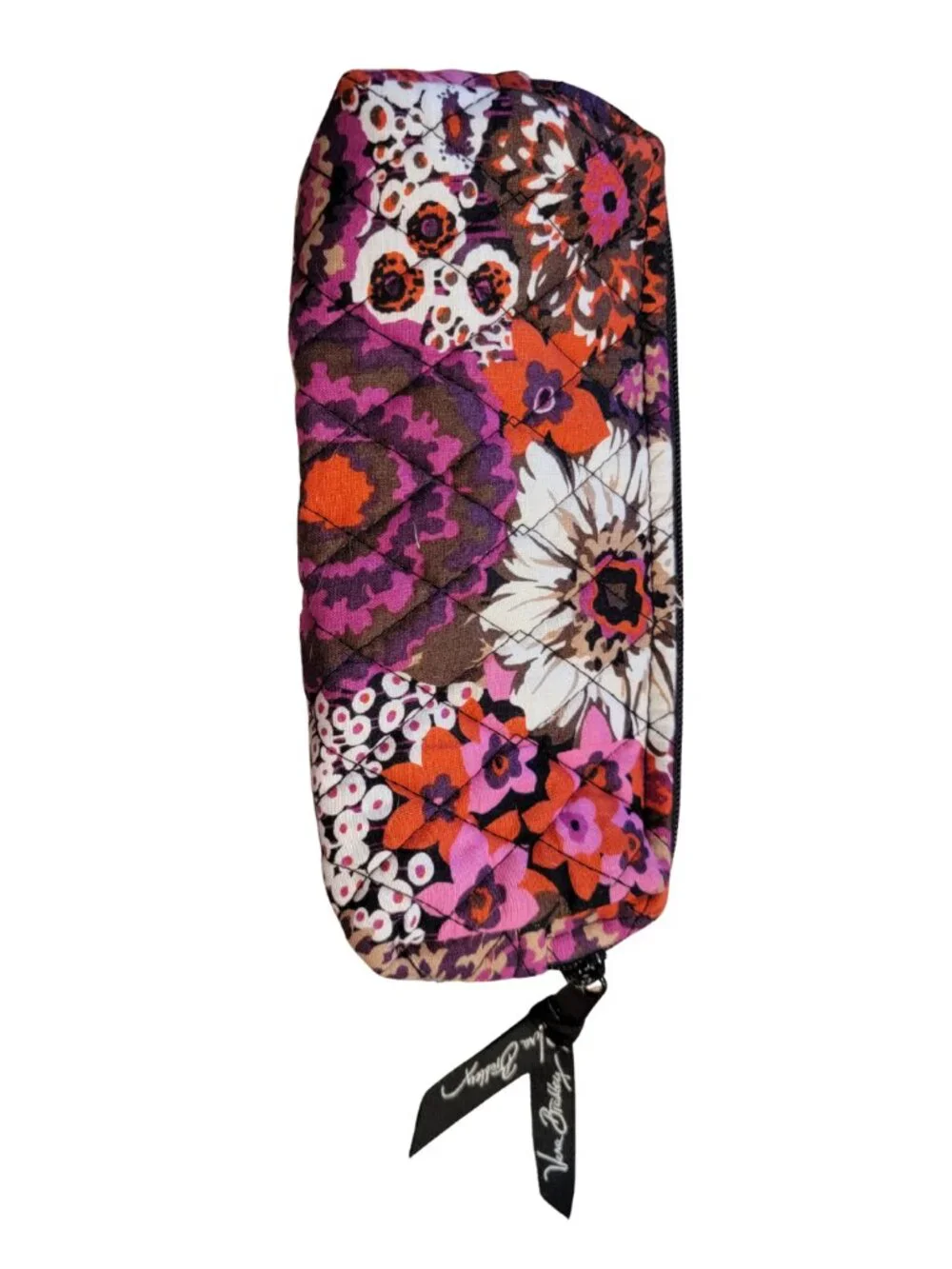 Vera Bradley Rosewood (Retired) Print Quilted Small Cosmetic Case